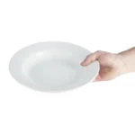 Assiette creuse Olympia vue de dessus, contenance 43 cl