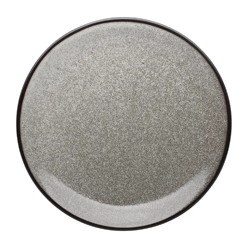 Assiettes plates Olympia Mineral DF184 de 280 mm en porcelaine grise Assiettes plates Olympia Mineral DF184 de 280 mm en porcelaine grise