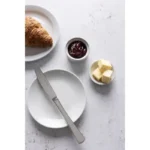 Assiettes plates rondes Olympia Whiteware 150 mm en porcelaine blanche vitrifiée, lot de 12