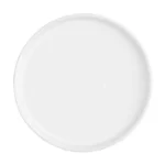 Assiettes plates rondes Olympia Whiteware 210 mm en porcelaine blanche vitrifiée, lot de 6