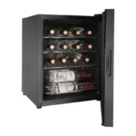 Refroidisseur à vin Polar CB058 porte ouverte avec bouteilles