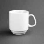 Mug empilable blanc Olympia 284 ml