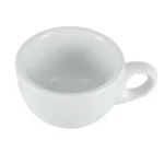 Tasses à espresso Olympia Whiteware en service