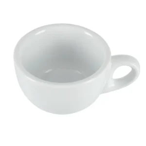 Tasses à espresso Olympia Whiteware en service