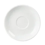 Soucoupe à espresso Whiteware vue de dessus