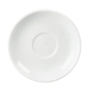 Soucoupe à espresso Whiteware vue de dessus