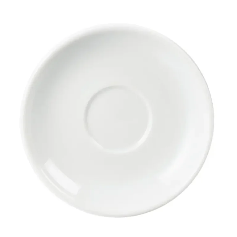 Soucoupe à espresso Whiteware vue de dessus