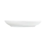 Soucoupe blanche Olympia Whiteware en porcelaine vitrifiée