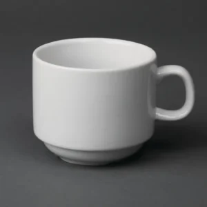 Tasse à thé empilable Olympia Whiteware 200 ml