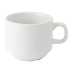 Tasse blanche Olympia Whiteware en porcelaine vitrifiée