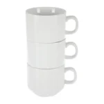 Tasses à thé Olympia Whiteware empilées