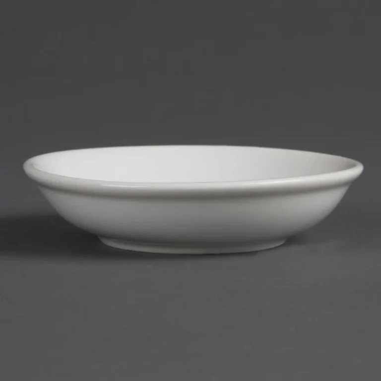 Coupelles à sauce Olympia Whiteware 100mm – Porcelaine – Lot de 12