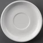 Soucoupes Olympia Athena 145 mm en porcelaine blanche