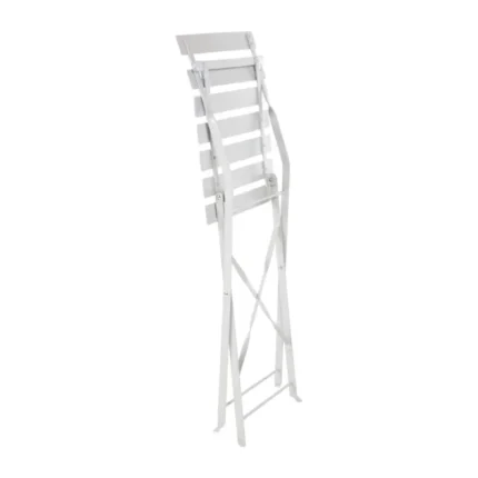 Chaise de terrasse pliante Bolero grise, lot de 2
