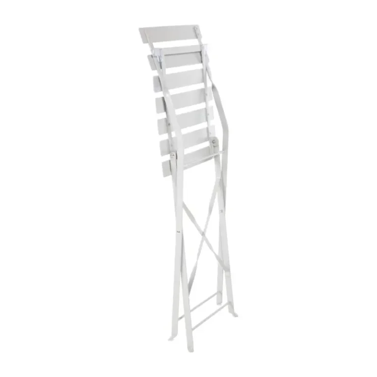 Chaise de terrasse pliante Bolero grise, lot de 2