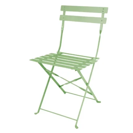 Chaise de terrasse pliante Bolero vert clair, lot de 2