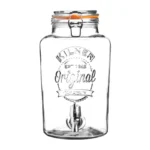 Distributeur de boissons Kilner 5 L en verre avec couvercle à clip