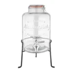 Distributeur de boissons rétro en verre Olympia 8,5 L avec socle