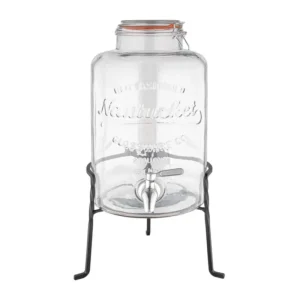 Distributeur de boissons rétro en verre Olympia 8,5 L avec socle