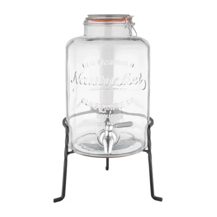 Distributeur de boissons rétro en verre Olympia 8,5 L avec socle