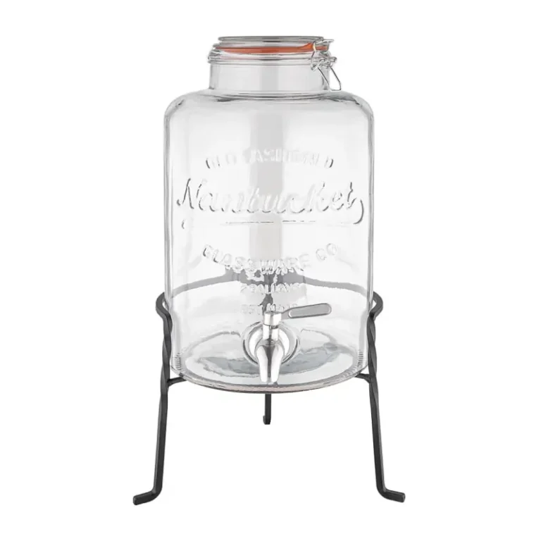 Distributeur de boissons rétro en verre Olympia 8,5 L avec socle