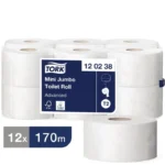 Lot de 12 rouleaux Mini Jumbo Tork