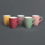 Mug Olympia gris à finition pastel mate