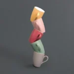 Mugs pastel mats Olympia en service