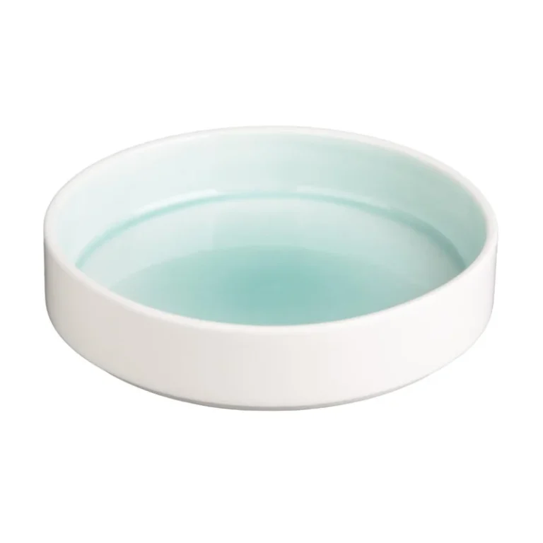 Bols Olympia Fondant Vert menthe – 215mm – Porcelaine – Lot de 6