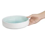 Bols Olympia Fondant Vert menthe – 215mm – Porcelaine – Lot de 6