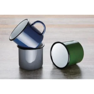 Mug acier émaillé Olympia vue de face