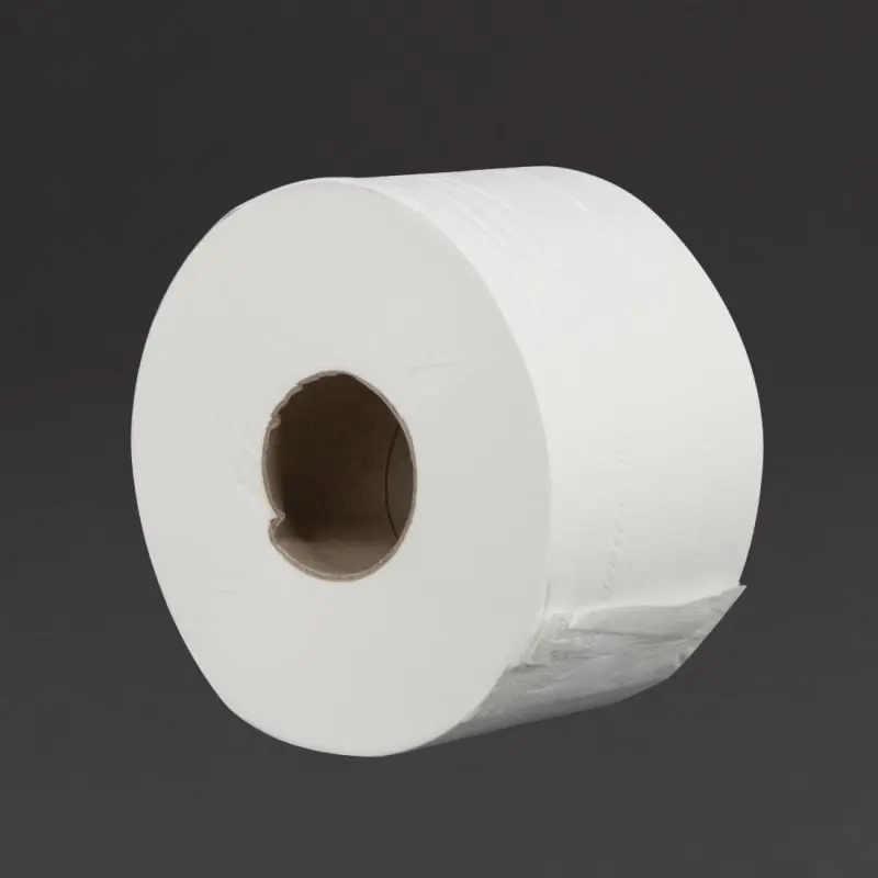 Rouleaux de papier toilette Mini Jumbo Jantex lot de 12 Rouleaux de papier toilette Mini Jumbo Jantex lot de 12
