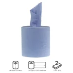 Dimensions d’une bobine bleue à dévidage central Jantex