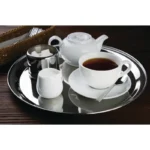 Plateau de service rond inox Olympia 355 mm easychr