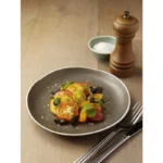 Bols à sauce Chia Olympia Vert – 80mm – 70ml – Porcelaine – Lot de 12 – Bord ondulé