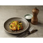 Bols à sauce Chia Olympia Vert – 80mm – 70ml – Porcelaine – Lot de 12 – Bord ondulé