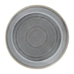Bols plats ronds Olympia Cavolo Anthracite – 220mm – Porcelaine – Lot de 4