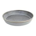 Bols plats ronds Olympia Cavolo Anthracite – 220mm – Porcelaine – Lot de 4