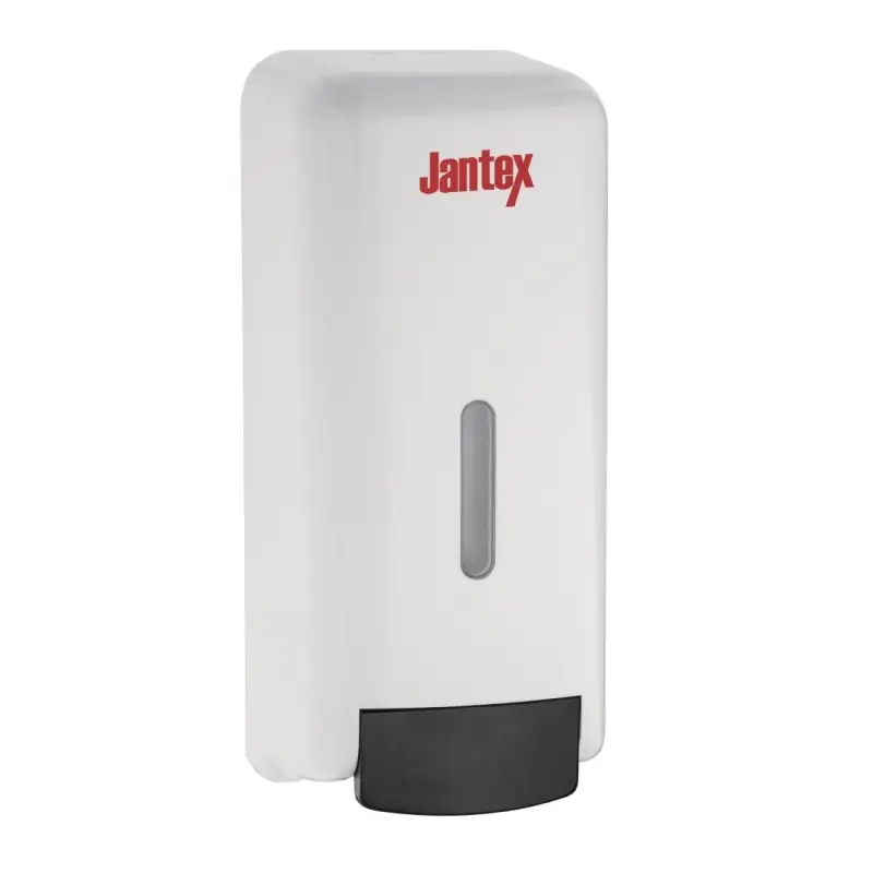 Distributeur de savon liquide et désinfectant Jantex 1 L blanc Distributeur de savon liquide et désinfectant Jantex 1 L blanc