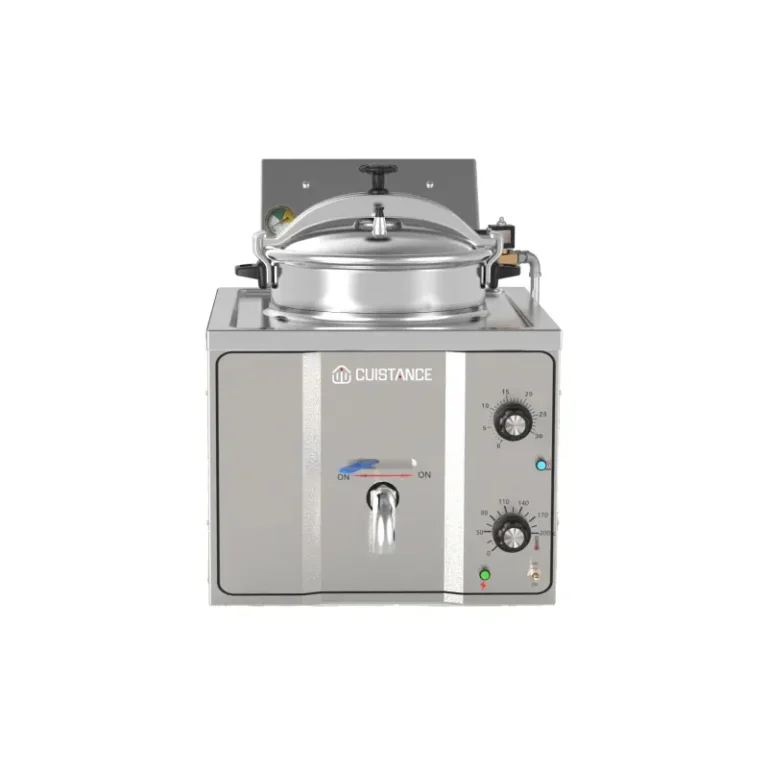 Friteuse électrique à pression à poser CUISTANCE inox 15 L à 8 Psi