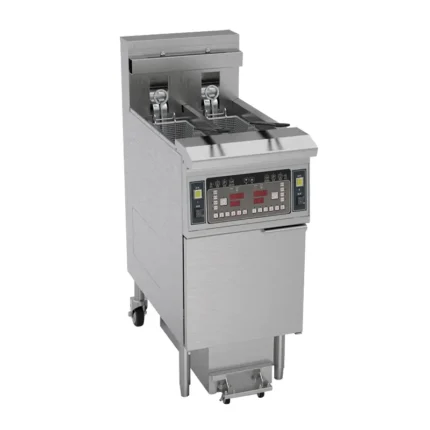 Friteuse électrique professionnelle double CUISTANCE inox, 2 cuves de 13 L avec filtration