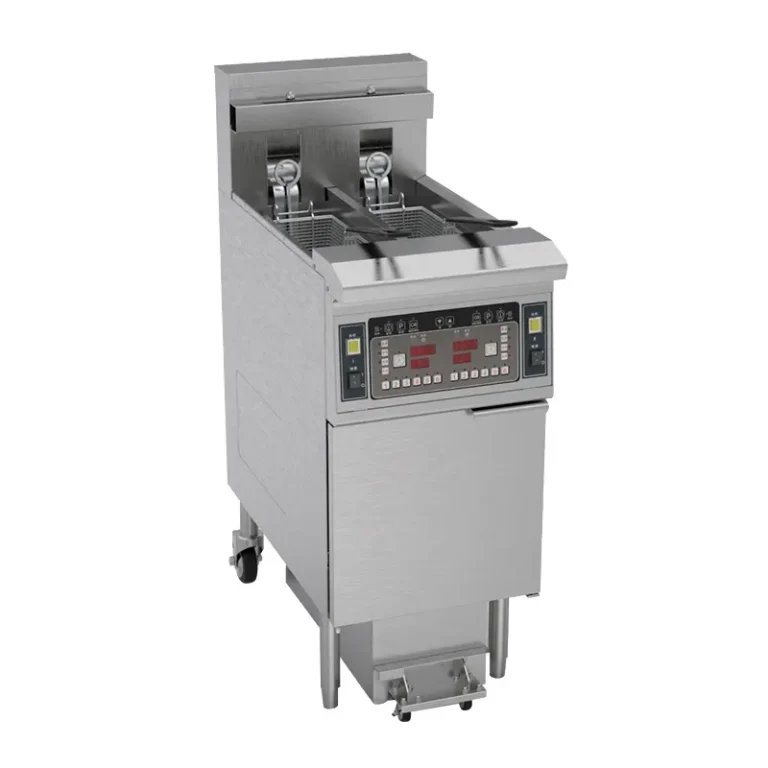 Friteuse électrique professionnelle double CUISTANCE inox, 2 cuves de 13 L avec filtration