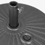 Pied de parasol en plastique Bolero – DZ884 – 40L – Noir – Ø48/38mm