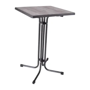 Table haute carrée pliante Limburg – FT988 – 70x70cm – Acier – Mange-debout