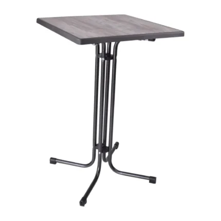 Table haute carrée pliante Limburg – FT988 – 70x70cm – Acier – Mange-debout