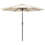 Parasol rond Bolero Seville – FU503 – 3m – Crème – Polyester 245g/m² – Inclinable