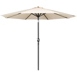 Parasol rond Bolero Seville – FU503 – 3m – Crème – Polyester 245g/m² – Inclinable