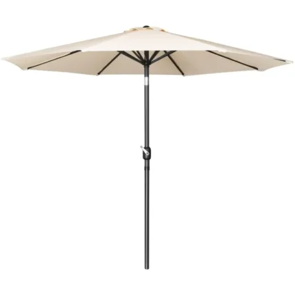 Parasol rond Bolero Seville – FU503 – 3m – Crème – Polyester 245g/m² – Inclinable