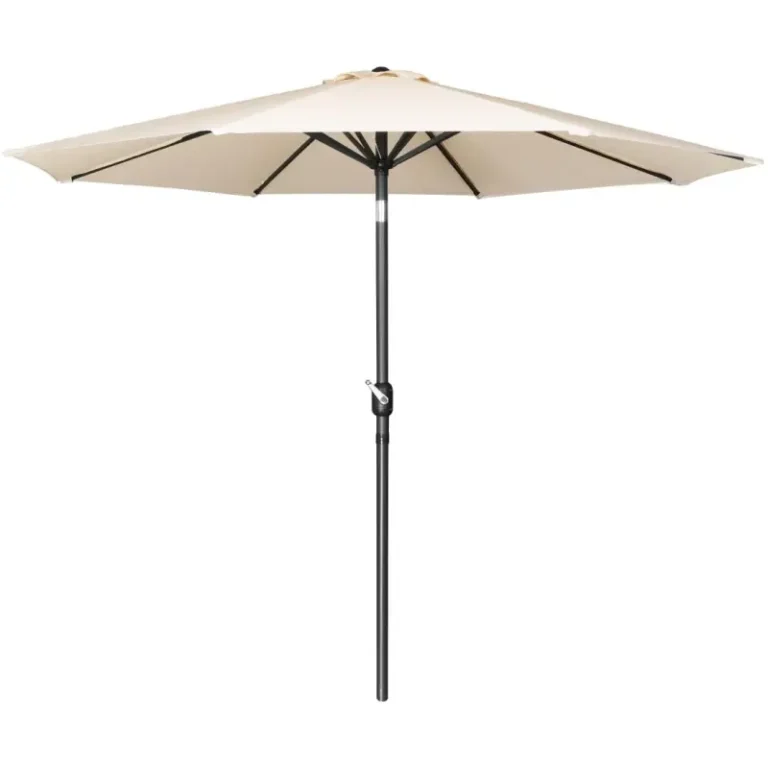 Parasol rond Bolero Seville – FU503 – 3m – Crème – Polyester 245g/m² – Inclinable