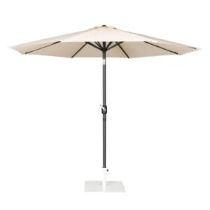 Parasol rond Bolero Seville – FU503 – 3m – Crème – Polyester 245g/m² – Inclinable